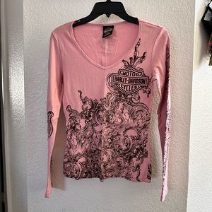 Harley-Davidson long sleeve tee, women’s, medium